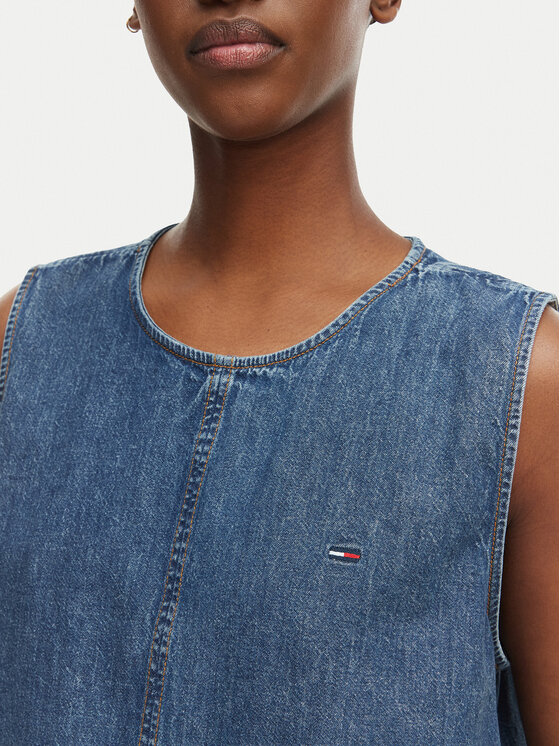 Tommy Jeans Tommy Jeans Top DW0DW22609 Plava Regular Fit