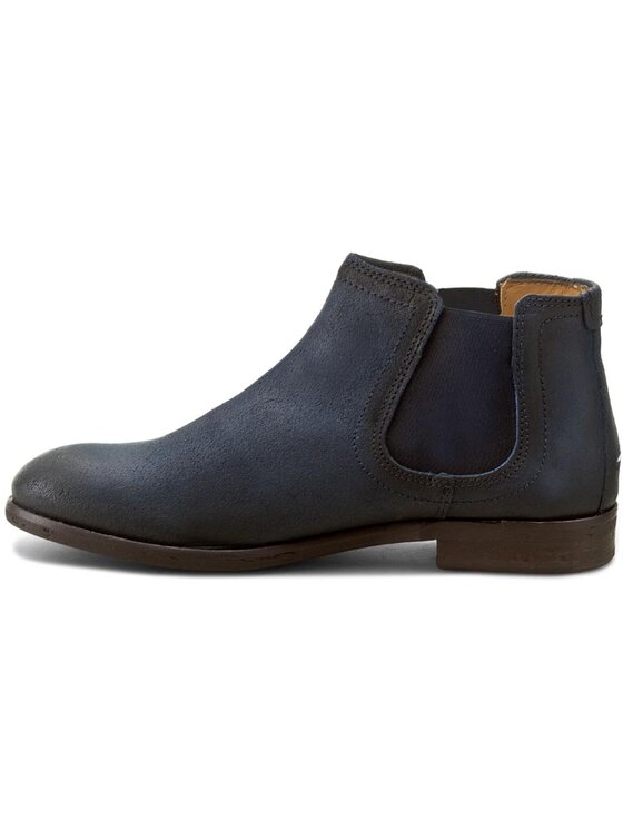 Tommy Hilfiger Členková obuv s elastickým prvkom Tommy Hilfiger DENIM David 3B EM56821732 Tmavomodrá