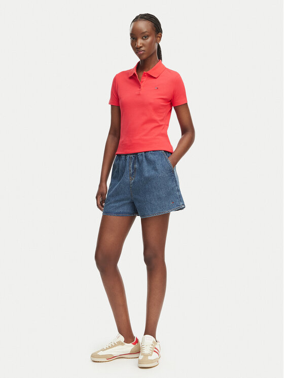Tommy Jeans Tommy Jeans Polo Essential DW0DW20160 Rojo Slim Fit