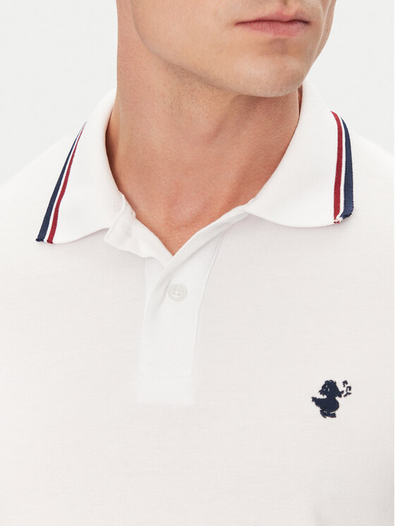 Save The Duck Save The Duck Поло DR0136M BATE20 Білий Regular Fit