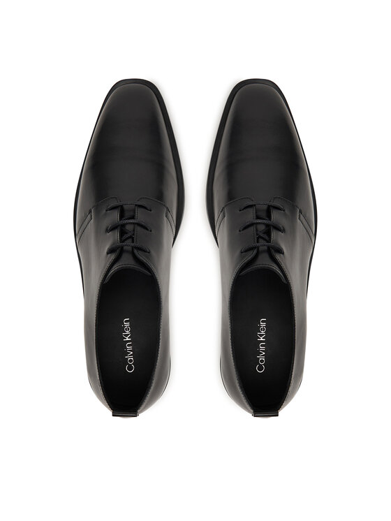 Calvin Klein Pantofi Calvin Klein Slim Clean Derby Lth HM0HM02004 Negru