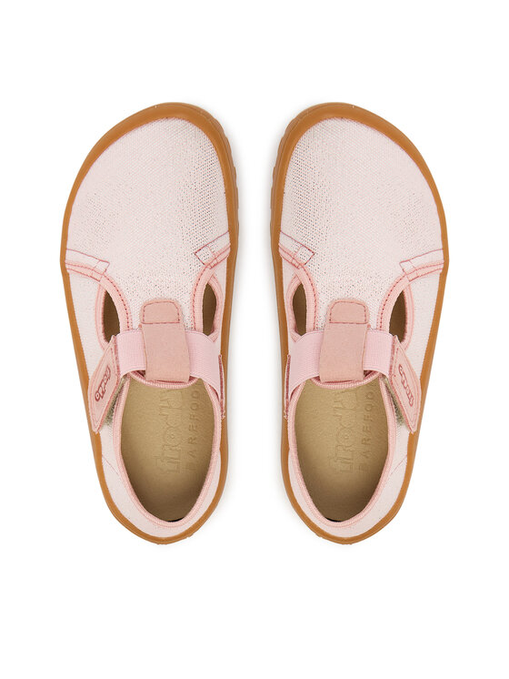 Froddo Тапочки Froddo Barefoot Canvas T-Bar G1700439-2 S Рожевий