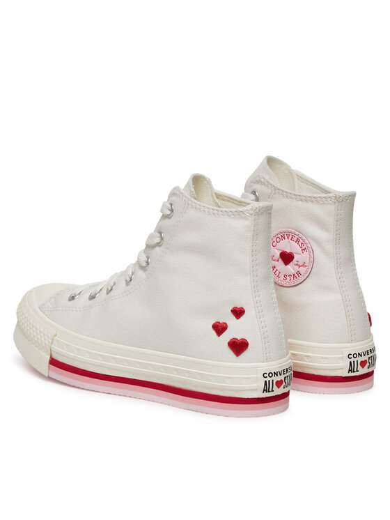 Converse Scarpe da ginnastica Converse Chuck Taylor All Star Lift Valentine'S Day Platform A10716C Beige