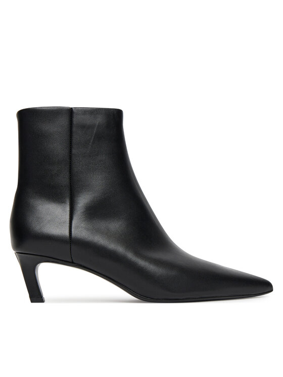 Calvin Klein Īsie zābaki Calvin Klein Ess Kitten Heel Ankle Boot HW0HW02586 Melns