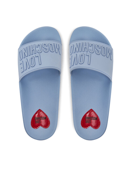 LOVE MOSCHINO Шльопанці LOVE MOSCHINO JA28052G1MI15712 Голубий