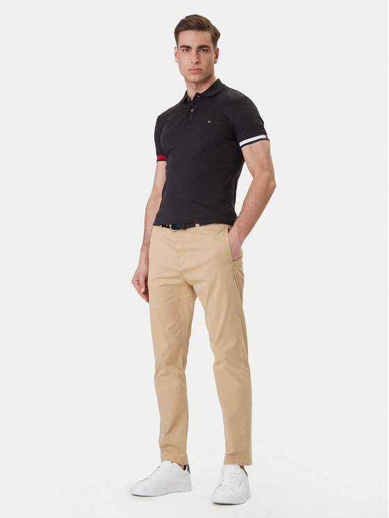 Tommy Hilfiger Tommy Hilfiger Polo MW0MW42743 Negro Slim Fit