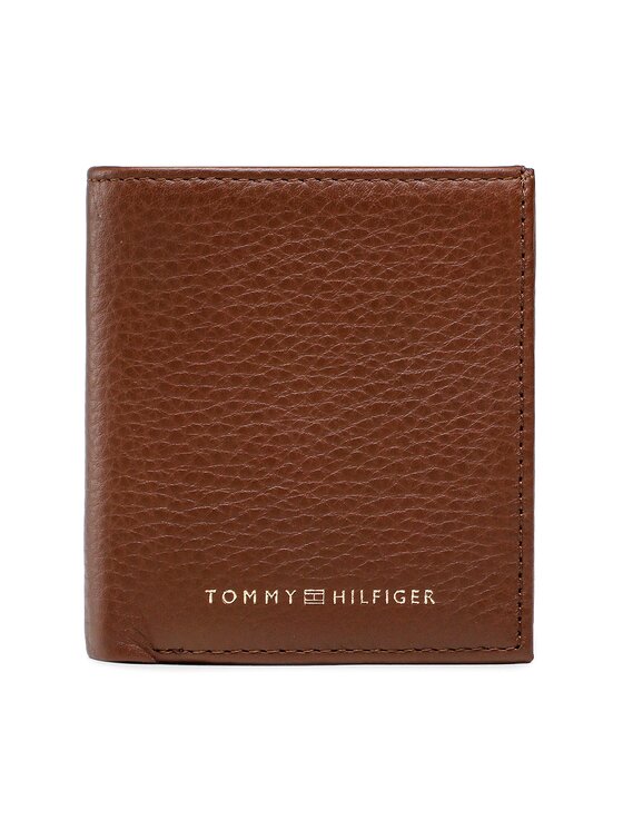Tommy Hilfiger Peňaženka Tommy Hilfiger Th Premium Leather Trifold AM0AM10992 Hnedá