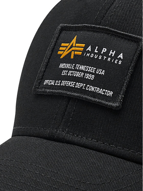 Alpha Industries Kepurė su snapeliu Alpha Industries Crew Camp 128934 Juoda