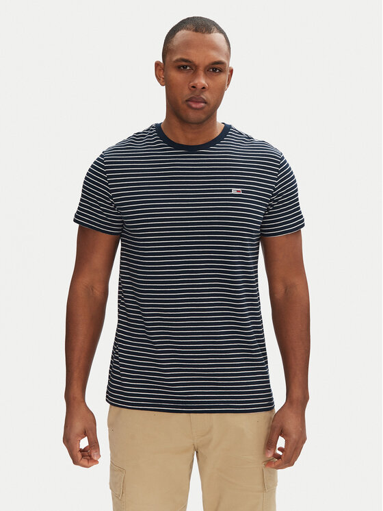 Tommy Jeans Tommy Jeans T-shirt DM0DM20377 Blu scuro Slim Fit