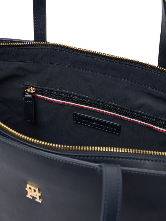 Tommy Hilfiger Rankinė Tommy Hilfiger Im Latam Corp Tote AW0AW17322 Tamsiai mėlyna