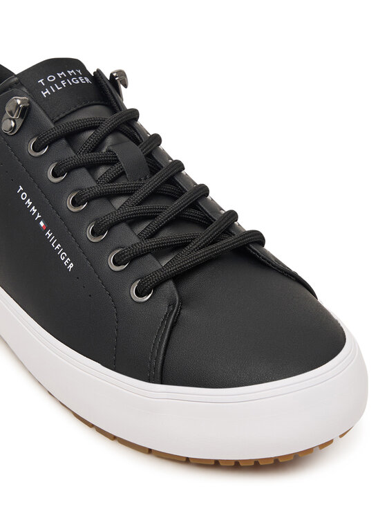 Tommy Hilfiger Sneakersy Tommy Hilfiger Harlem Lth Vulc Cleat Winter FM0FM05950 Czarny