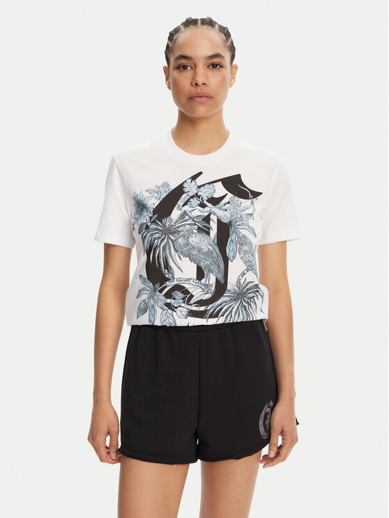 Just Cavalli Just Cavalli Футболка 78PAHT04 Білий Regular Fit