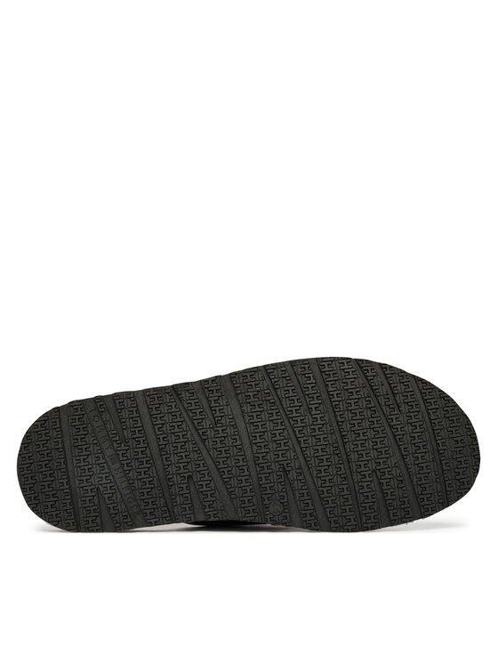 Tommy Hilfiger Nazouváky Tommy Hilfiger Core Hilfiger Lth Criss C Sandal FM0FM05783 Černá