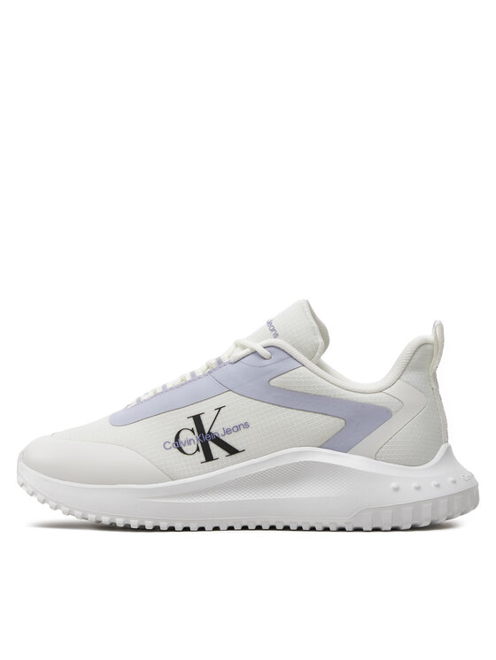 Calvin Klein Jeans Сникърси Calvin Klein Jeans Eva Runner Low Lace Mix Ml Wn YW0YW01442 Бял
