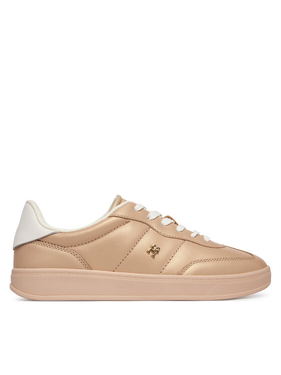 Tommy Hilfiger Snīkeri Tommy Hilfiger Th Heritage Shiny Sneaker FW0FW09179 Bēšs