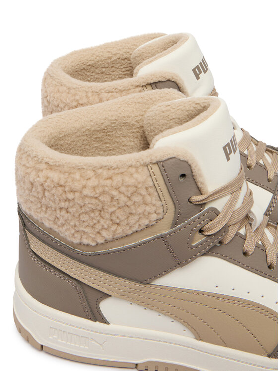 Puma Сникърси Puma Rebound Slam Mid Cozy Jr 407728 01 Сив