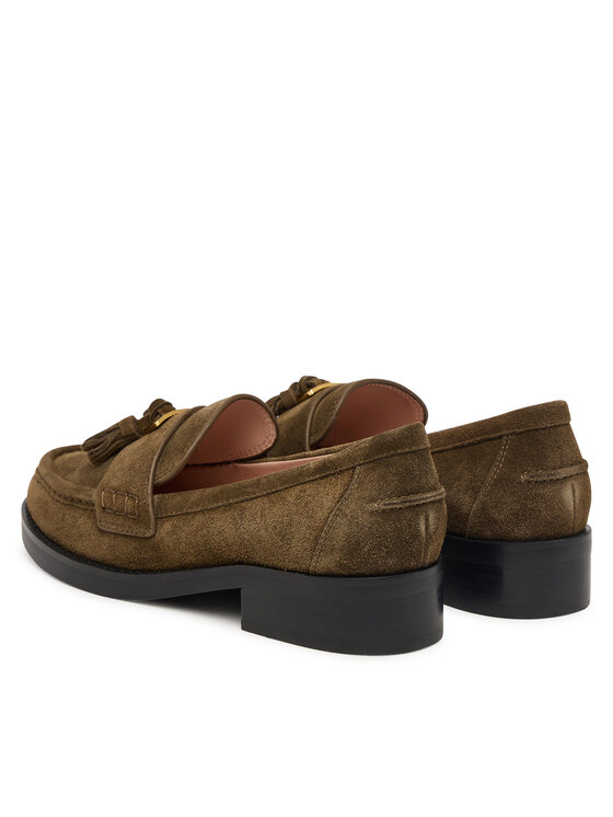 Coccinelle Loafersy Coccinelle Beat Vintag.Su E4 VF6 16 04 01 Khaki