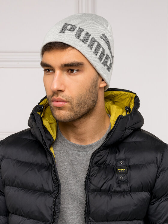 Puma Kapa Puma Ess Logo Beanie 022330 13 Siva
