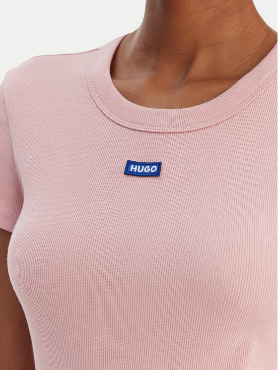 HUGO HUGO Футболка Easy 50523924 Світло-рожевий Slim Fit
