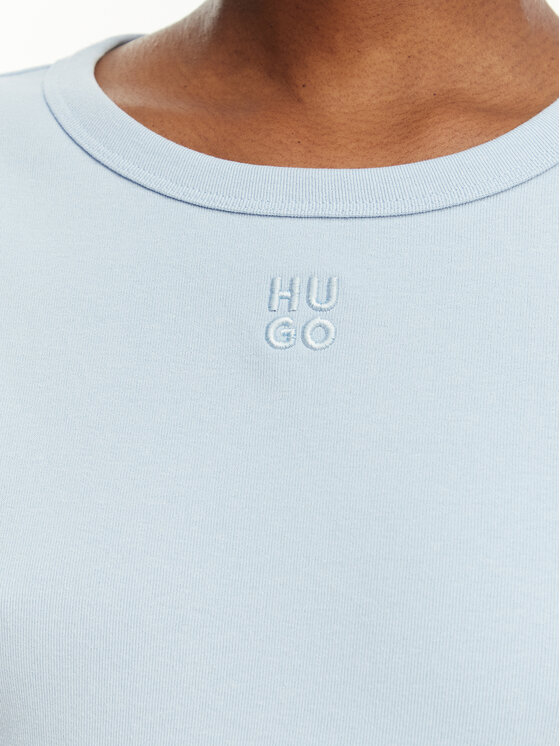 HUGO HUGO Футболка Deloris 50512002 Світло-синій Regular Fit