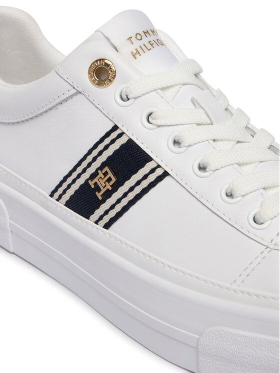 Tommy Hilfiger Tenisice Tommy Hilfiger Th Foxing Platform Webbing FW0FW09353 Bijela