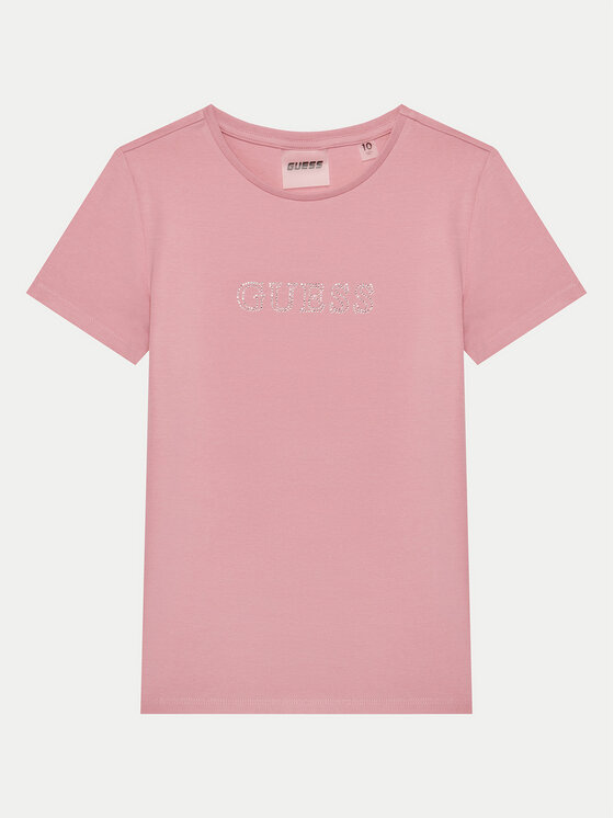 Guess Guess Футболка J4RI49 J1314 Рожевий Regular Fit