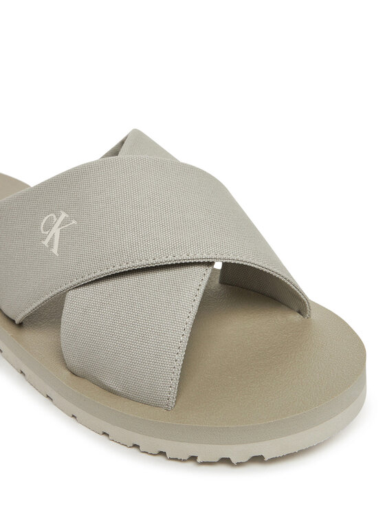 Calvin Klein Jeans Şlapi Calvin Klein Jeans Cross Sandal Crxs Tx YM0YM01223 Gri
