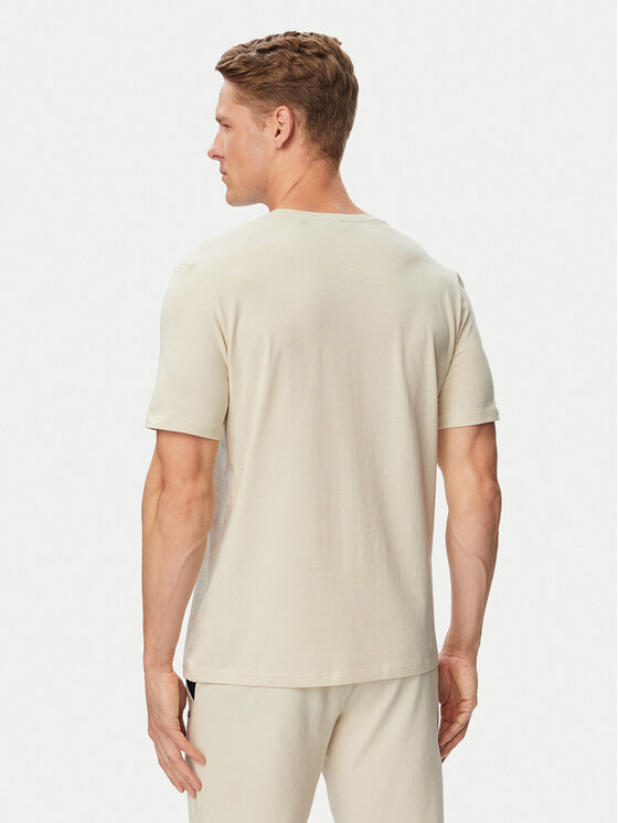 BOSS BOSS Camiseta Mix&Match 50515312 Crema Regular Fit