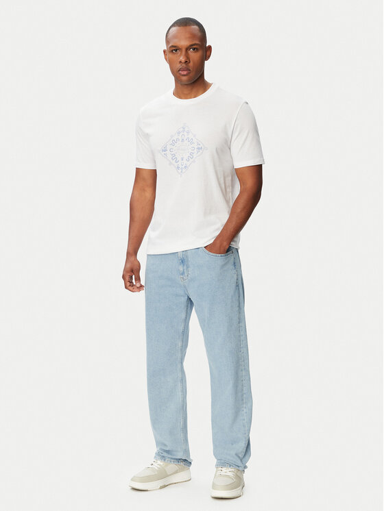 HUGO HUGO Camiseta Nerberri 50572760 Blanco Regular Fit