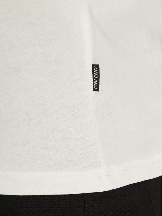 Blend Blend Camiseta 20718276 Blanco Regular Fit