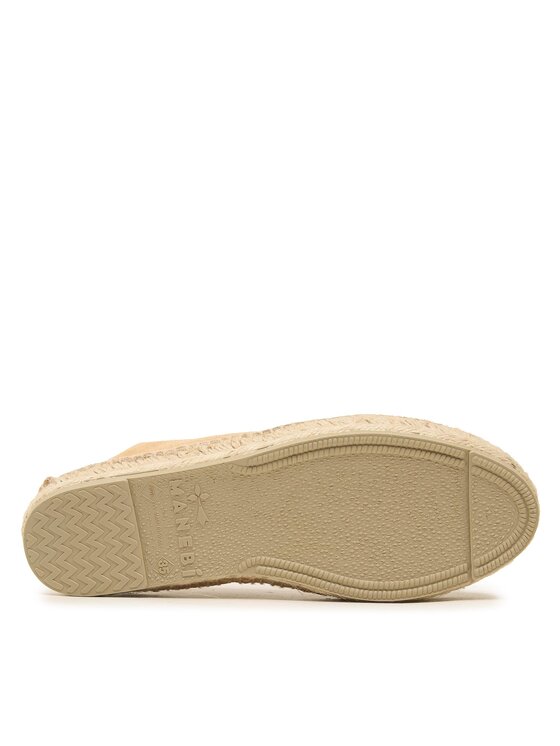 Manebi Еспадрильї Manebi Suede Flat Espadrilles Бежевий