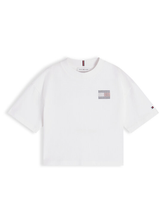 Tommy Hilfiger Tommy Hilfiger Camiseta KG0KG09465 Blanco Regular Fit