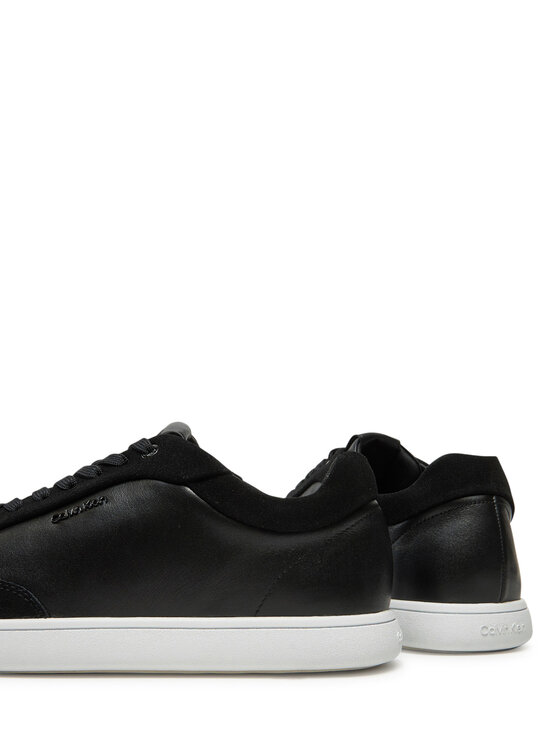 Calvin Klein Laisvalaikio batai Calvin Klein Cupsole Lace Up - Lth Sue Mix HW0HW02435 Juoda