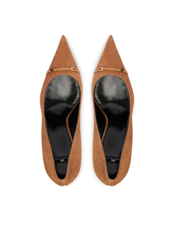 Elisabetta Franchi Štikle Elisabetta Franchi SA-19L-66E2-V4900 Svijetlo smeđa