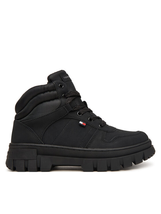 Tommy Hilfiger Gležnjarji Tommy Hilfiger T3X5-35292-0316 S Črna