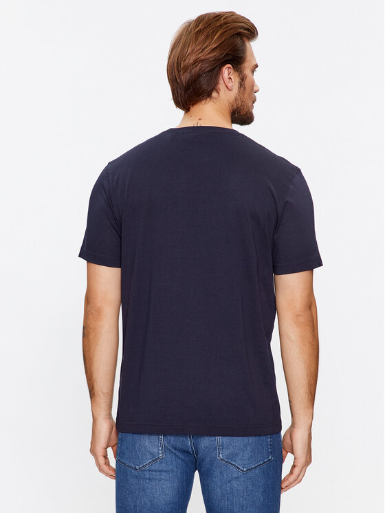 Gant Gant Póló Reg Archive Shield Emb Ss 2067004 Sötétkék Regular Fit