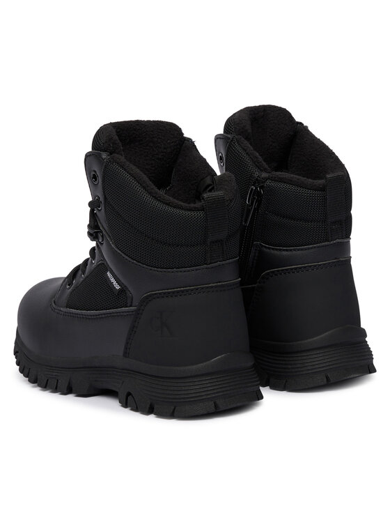 Calvin Klein Апрески Calvin Klein Lace-Up Bootie V3X5-83190-1485 S Черен