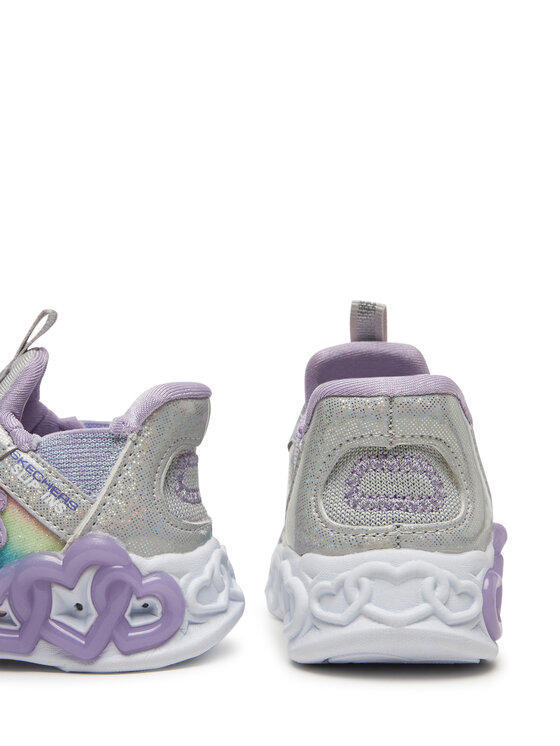 Skechers Sneakersy Skechers Infinite Heart Lights-Eternal Shimmer 303755N/SMLT Stříbrná