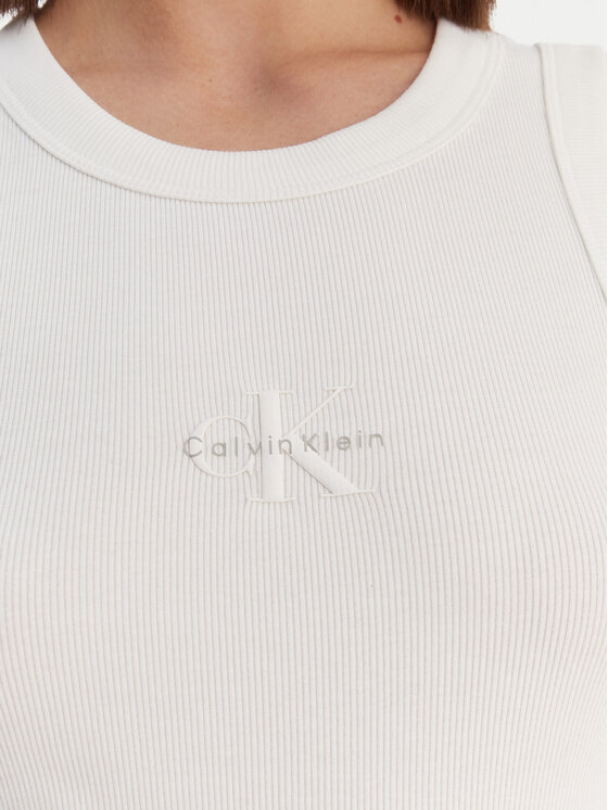 Calvin Klein Jeans Calvin Klein Jeans Top LV047E200G Blanco Slim Fit