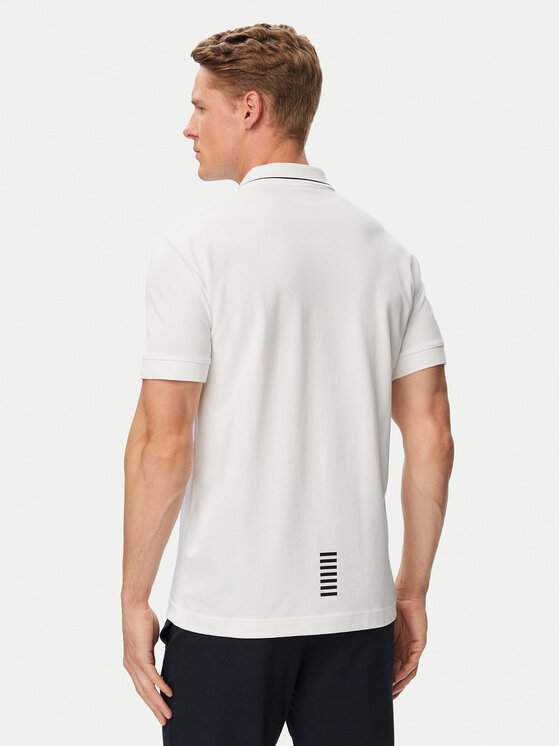 EA7 Emporio Armani EA7 Emporio Armani Поло 8NPF16 PJVUZ 1100 Білий Slim Fit
