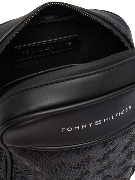 Tommy Hilfiger Saszetka Tommy Hilfiger Th Modern Monogram Mini Reporter AM0AM14844 Czarny
