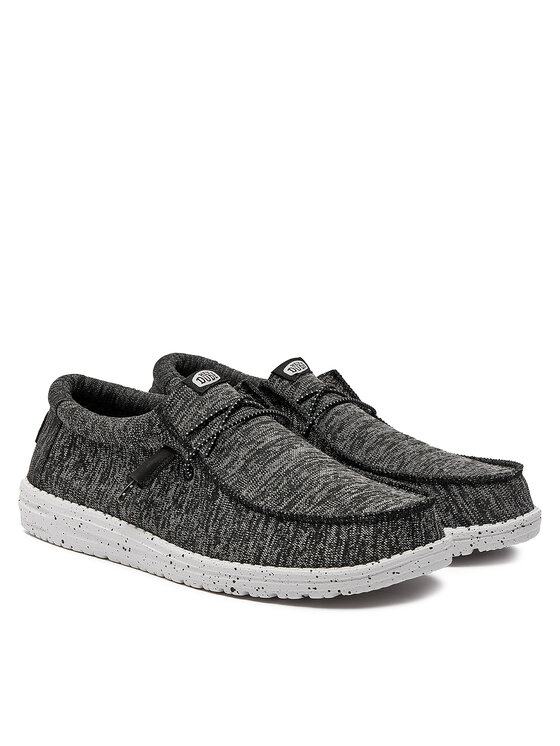 Hey Dude Mokasíny Hey Dude Wally Sport Knit 40536-066 Černá
