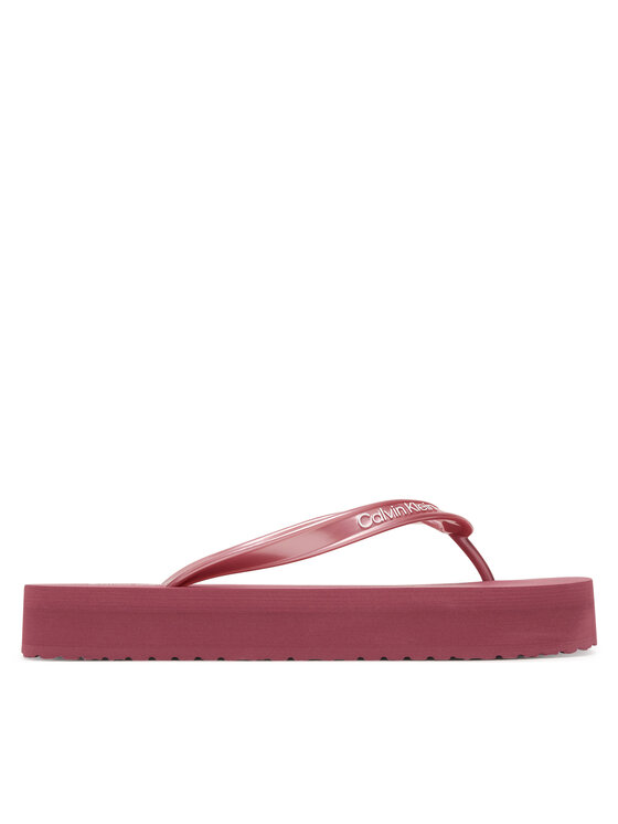 Calvin Klein Japonke Calvin Klein Flatform Flip Flop Met Tpu HW0HW03120 Roza