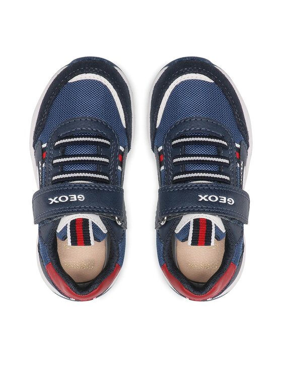 Geox J Briezee Boy A: Scarpe Da Ginnastica Nere Per Bambini E Ragazzi, Traspiranti E Con Velcro