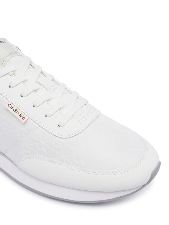 Calvin Klein Сникърси Calvin Klein Retro Runner T Lth Aop Ny HM0HM02213 Бял