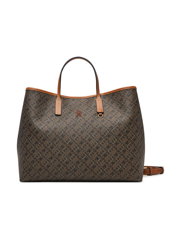 Tommy Hilfiger Geantă Tommy Hilfiger Th Monoplay Satchel AW0AW19173 Negru