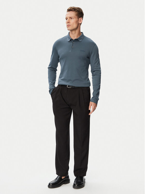 Calvin Klein Calvin Klein Polo Supima LV04LH240G Gris oscuro Slim Fit