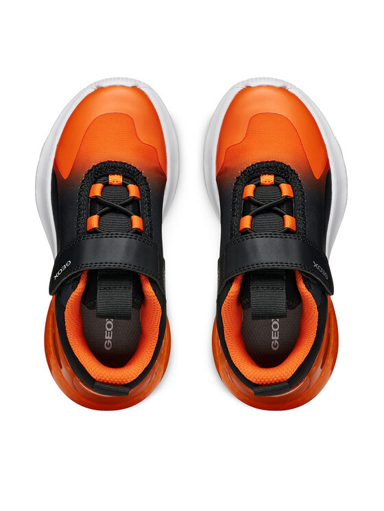 Geox Sneakersy Geox J Activart Illuminus Boy J56LYA 02A9J C0038 D Pomarańczowy