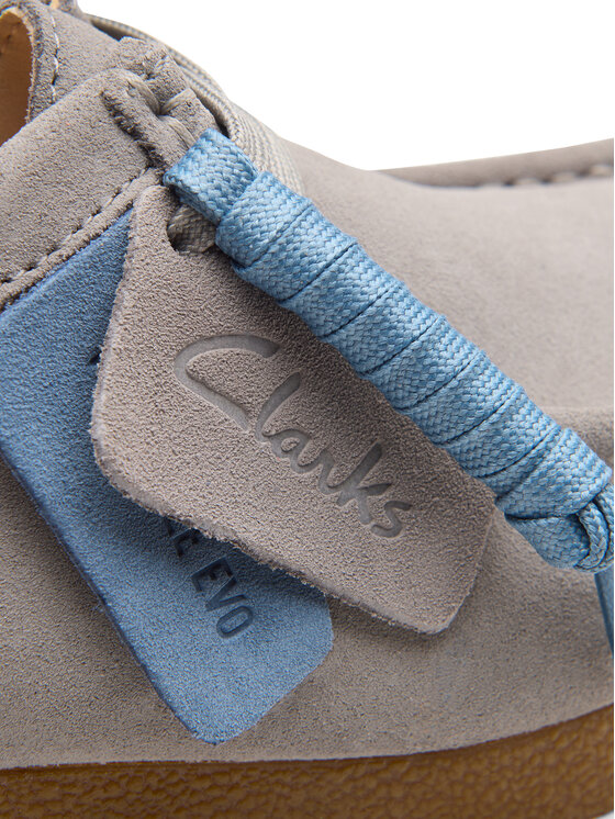 Clarks Nizki čevlji Clarks WallabeeEVOSh 26181477 Siva