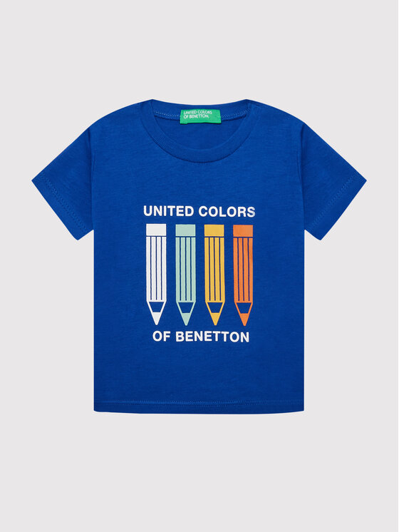 United Colors Of Benetton United Colors Of Benetton Футболка 3I1XG102N Голубий Regular Fit